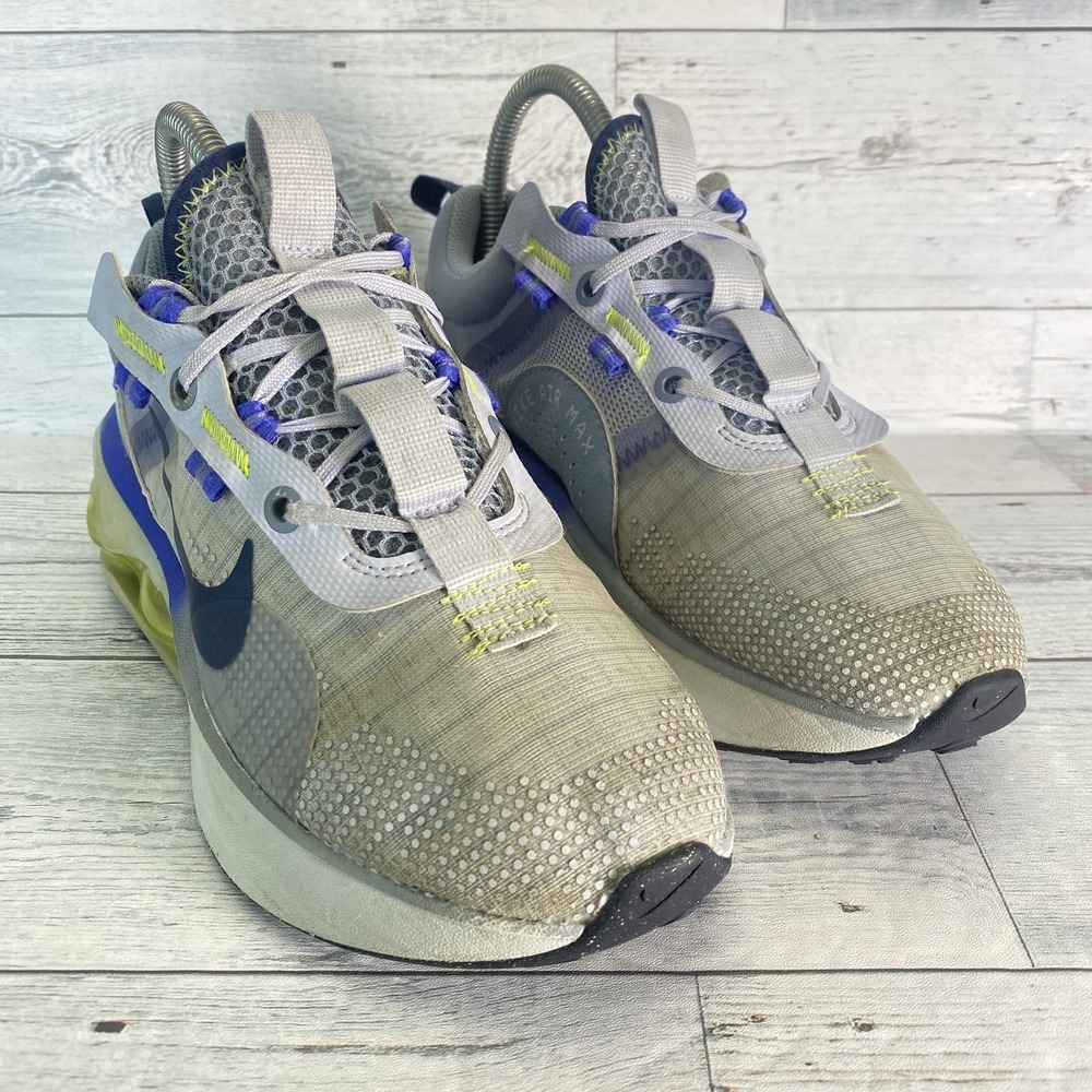 Nike Air Max 2021 Shoes Youth 5Y Gray Blue Mesh Athletic Running Sneakers Casual